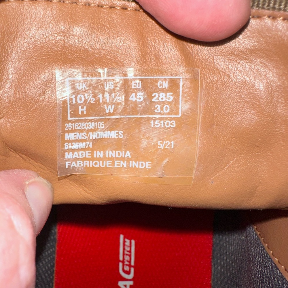 CLARKS π€ Tac System - Shoes - Size Menβs 10.5, Grey ish/Brown - Picture 12 of 13
